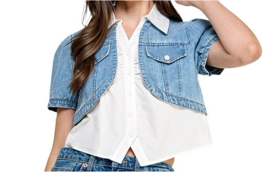 Denim jacket shirt